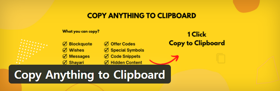 Copy Anything to Clipbaord 플러그인